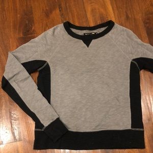 RAG AND BONE slightly worn gray/ black sweatshirt